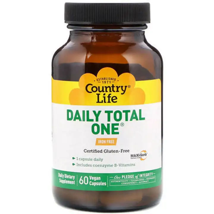 Order Country Life Daily Total One Iron Free Tablets -  60 Vcp food online from Whole Foods Co-Op Denfeld store, Duluth on bringmethat.com