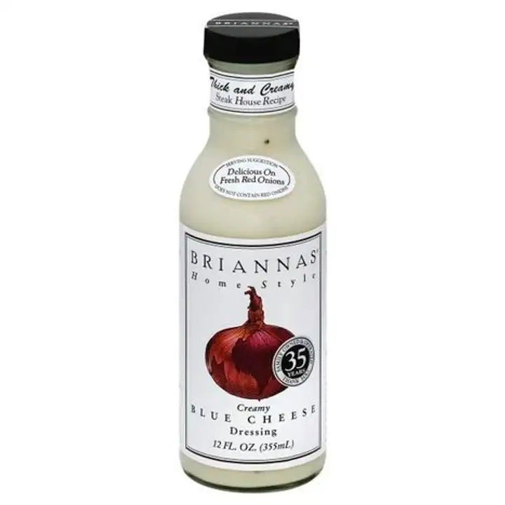 Order Briannas Dressing, Creamy Blue Cheese, Home Style - 12 Ounces food online from Novato Harvest Market store, Novato on bringmethat.com