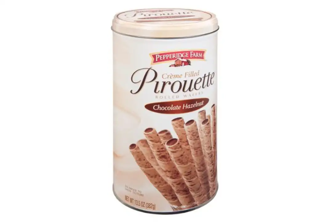 Order Pepperidge Farm Pirouette Wafers, Creme Filled, Chocolate Hazelnut - 13.5 Ounces food online from Holiday farms store, Roslyn Heights on bringmethat.com