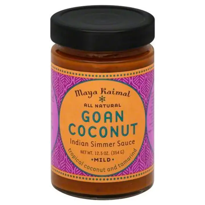 Order Maya Kaimal Simmer Sauce, Indian, Goan Coconut, Mild - 12.5 Ounces food online from Whole Foods Co-Op Denfeld store, Duluth on bringmethat.com