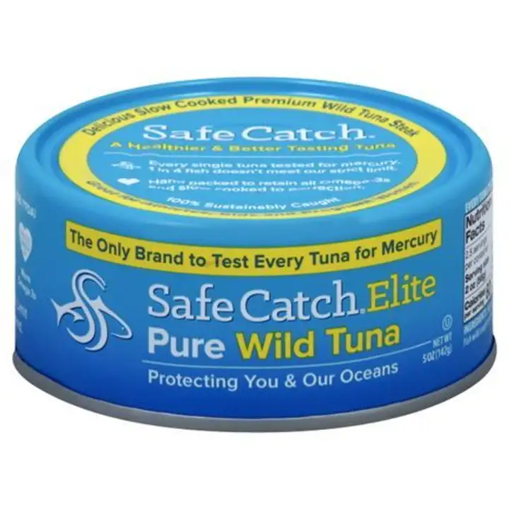 Order Safe Catch Elite Wild Tuna, Pure - 5 Ounces food online from Whole Foods Co-Op Denfeld store, Duluth on bringmethat.com