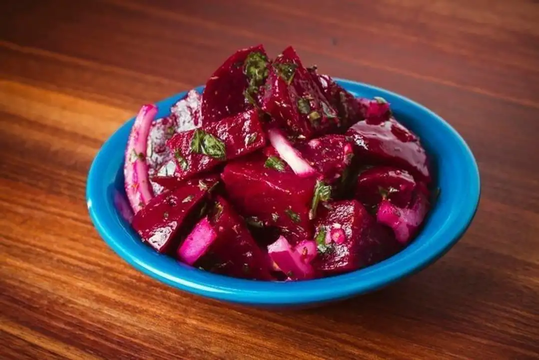 Order Beet Salad - 1 Each food online from Holiday farms store, Roslyn Heights on bringmethat.com
