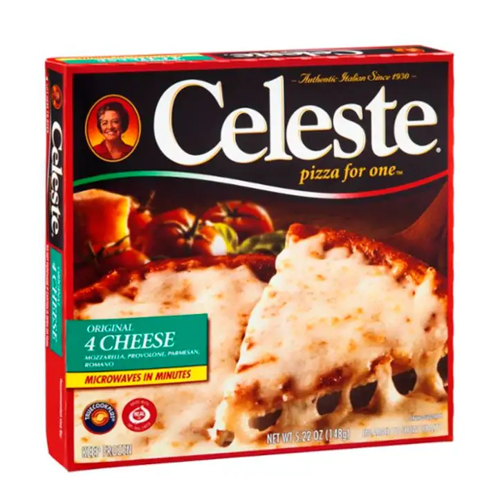 Order Celeste Pizza For One Pizza, Original 4 Cheese - 16 Ounces food online from Holiday farms store, Roslyn Heights on bringmethat.com