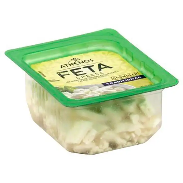 Order Athenos Crumbled Cheese, Feta, Traditional - 4 Ounces food online from Novato Harvest Market store, Novato on bringmethat.com