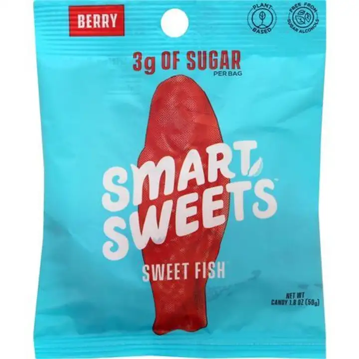 Order Smart Sweets Candy, Berry, Sweet Fish - 1.8 Ounces food online from Holiday farms store, Roslyn Heights on bringmethat.com