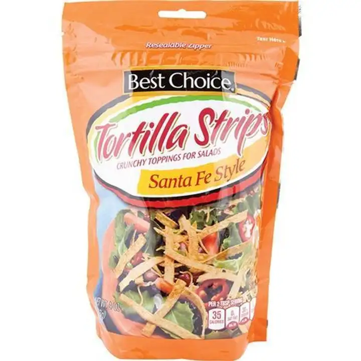 Order Best Choice Sante Fe Style Tortilla Strips - 4 Ounces food online from Fligner Market store, Lorain on bringmethat.com