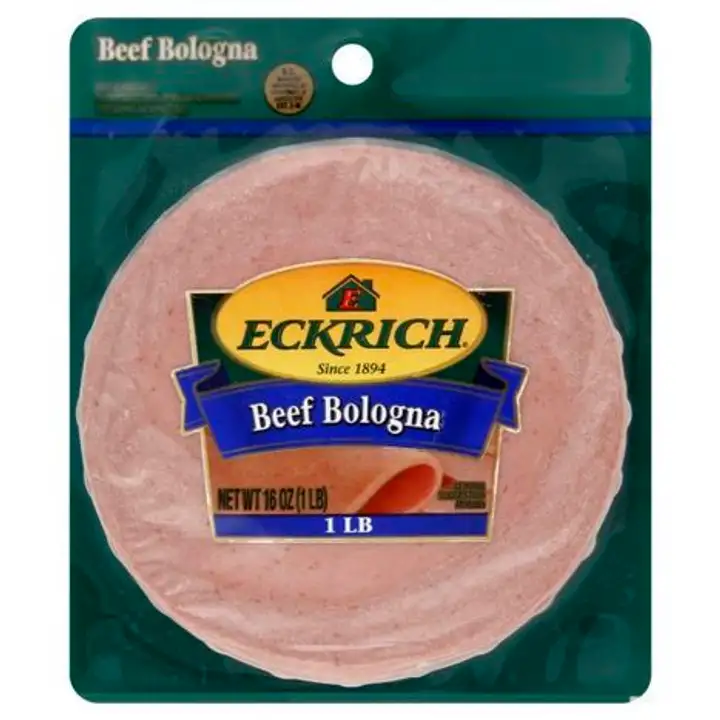 Order Eckrich Bologna, Beef - 16 Ounces food online from Fligner Market store, Lorain on bringmethat.com