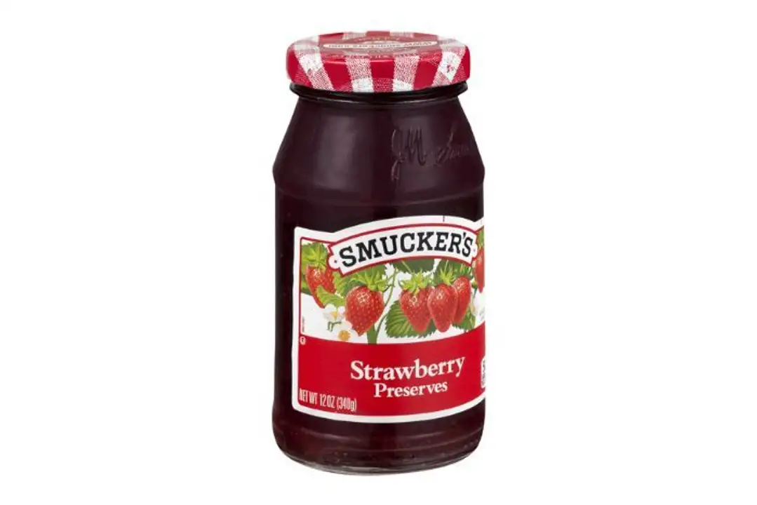 Order Smuckers Preserves, Strawberry - 12 Ounces food online from Holiday farms store, Roslyn Heights on bringmethat.com
