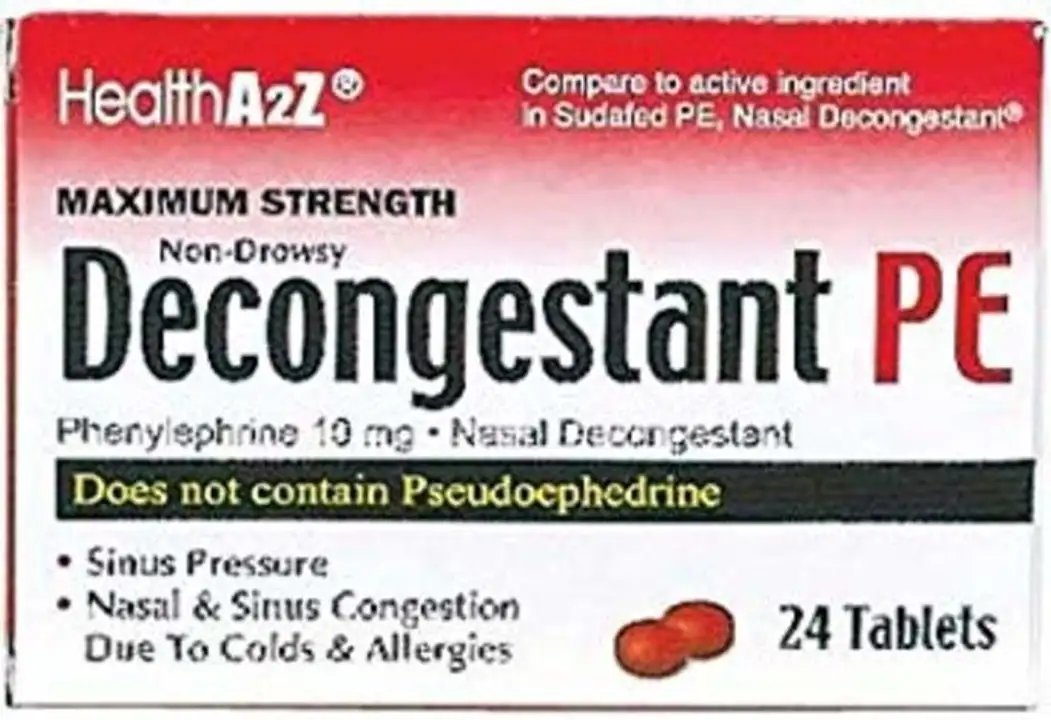 Order Health A2Z Max Strength Non Drowsy Decongestant - 24 Tablets food online from Fligner Market store, Lorain on bringmethat.com