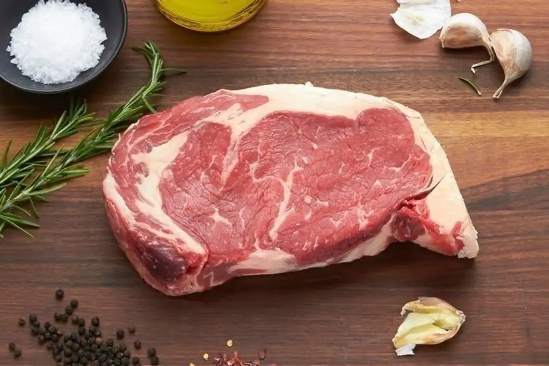 Order Rib Eye Beef Steak Family Pack food online from Holiday farms store, Roslyn Heights on bringmethat.com