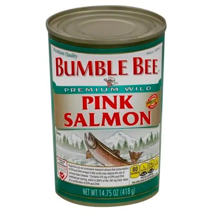 Order Bumble Bee Salmon, Pink, Premium Wild - 14.75 Ounces food online from Novato Harvest Market store, Novato on bringmethat.com