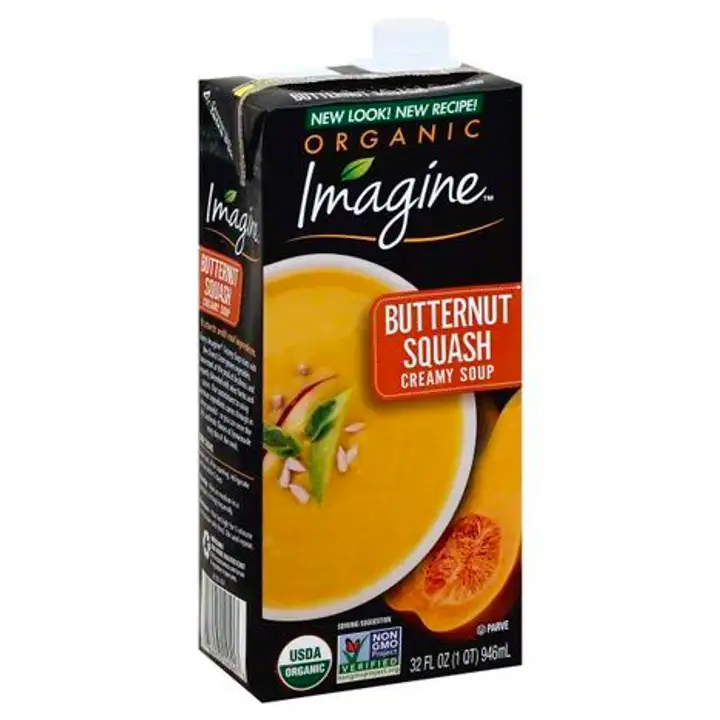 Order Imagine Organic Soup, Creamy, Butternut Squash - 32 Ounces food online from Novato Harvest Market store, Novato on bringmethat.com