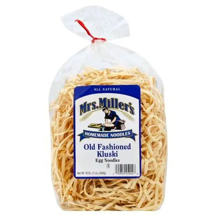 Order Mrs Millers Egg Noodles, Old Fashioned, Kluski - 16 Ounces food online from Whole Foods Co-Op Denfeld store, Duluth on bringmethat.com