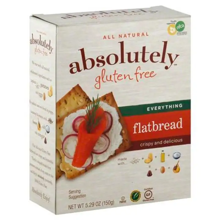 Order Absolutely Gluten Free Flatbread, Everything - 5.29 Ounces food online from Holiday farms store, Roslyn Heights on bringmethat.com