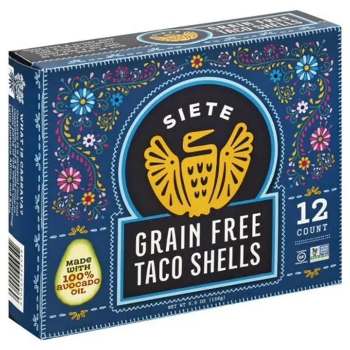 Order Siete Taco Shells, Gluten Free, Grain Free - 5.5 Ounces food online from Whole Foods Co-Op Denfeld store, Duluth on bringmethat.com