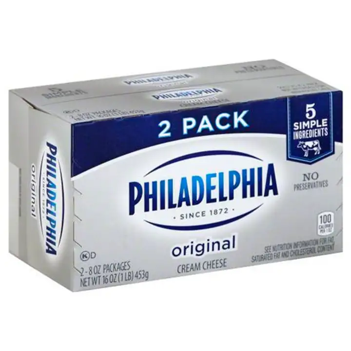 Order Philadelphia Cream Cheese, Original, 2 Pack - 2 Each food online from Holiday farms store, Roslyn Heights on bringmethat.com