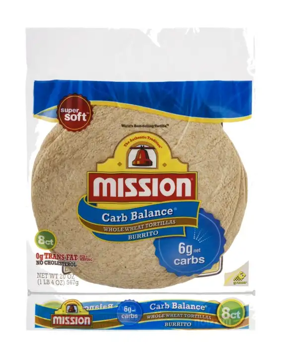 Order Mission Carb Balance Tortillas, Whole Wheat, Burrito - 8 Count food online from Holiday farms store, Roslyn Heights on bringmethat.com