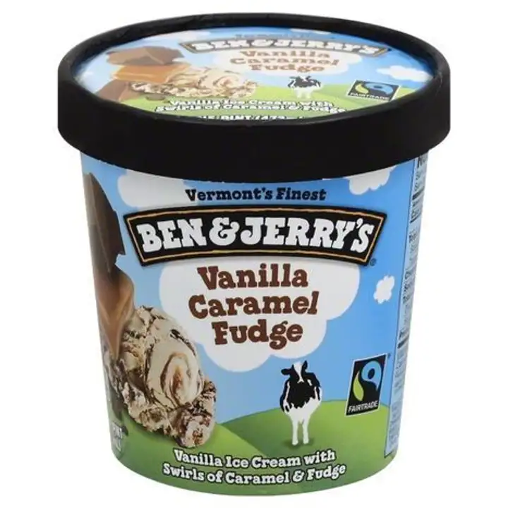 Order Ben & Jerrys Ice Cream, Vanilla Caramel Fudge - 473 Milliliters food online from Holiday farms store, Roslyn Heights on bringmethat.com