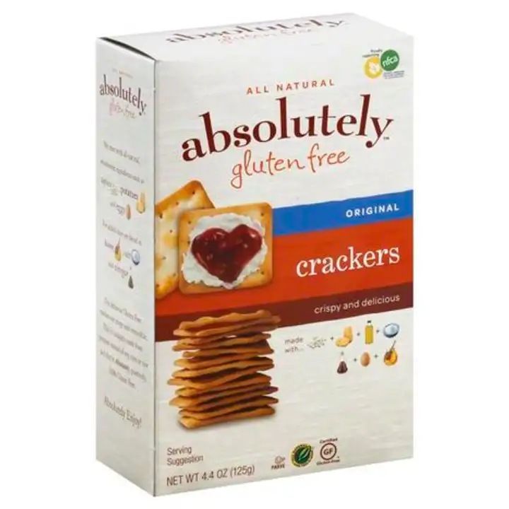 Order Absolutely Gluten Free Crackers, Original - 4.4 Ounces food online from Holiday farms store, Roslyn Heights on bringmethat.com