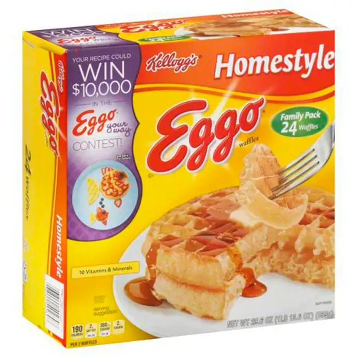 Order Eggo Waffles, Homestyle, Family Pack - 29.6 Ounces food online from Meats Supreme store, Brooklyn on bringmethat.com