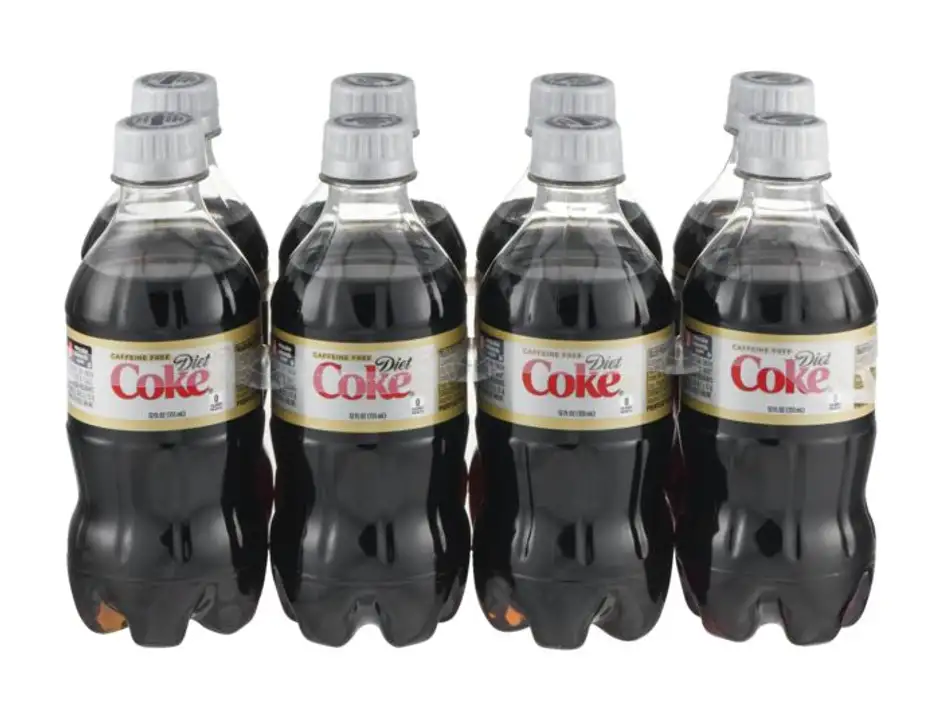 Order Diet Coke Cola, Caffeine Free - 12 Fluid Ounces (Pack of 8) food online from Holiday farms store, Roslyn Heights on bringmethat.com