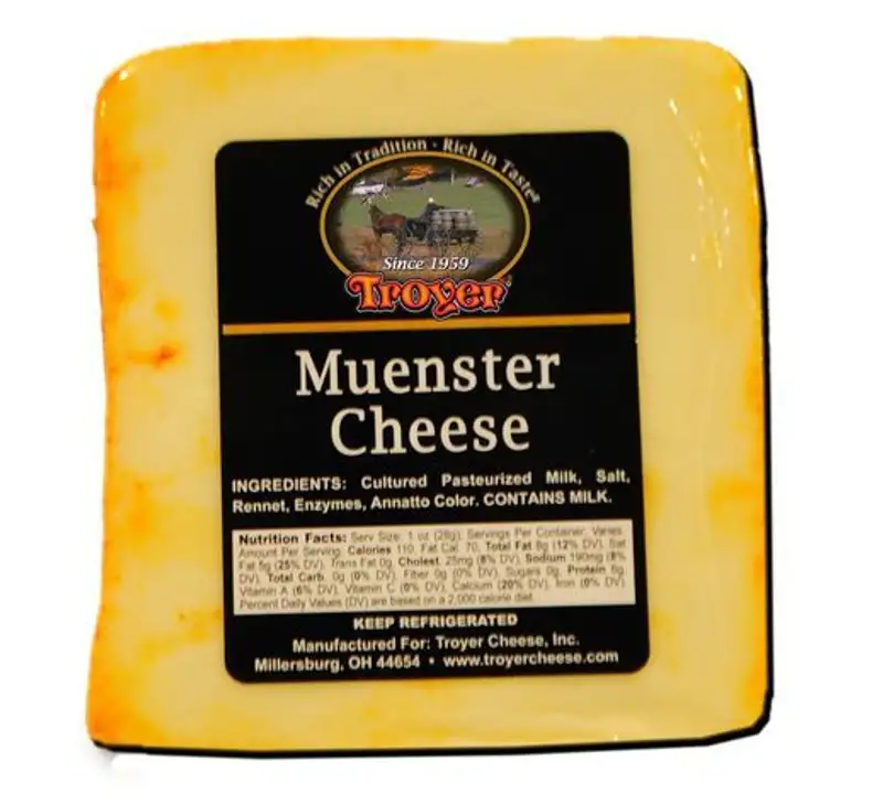 Order Troyer Muenster Cheese food online from Fligner Market store, Lorain on bringmethat.com