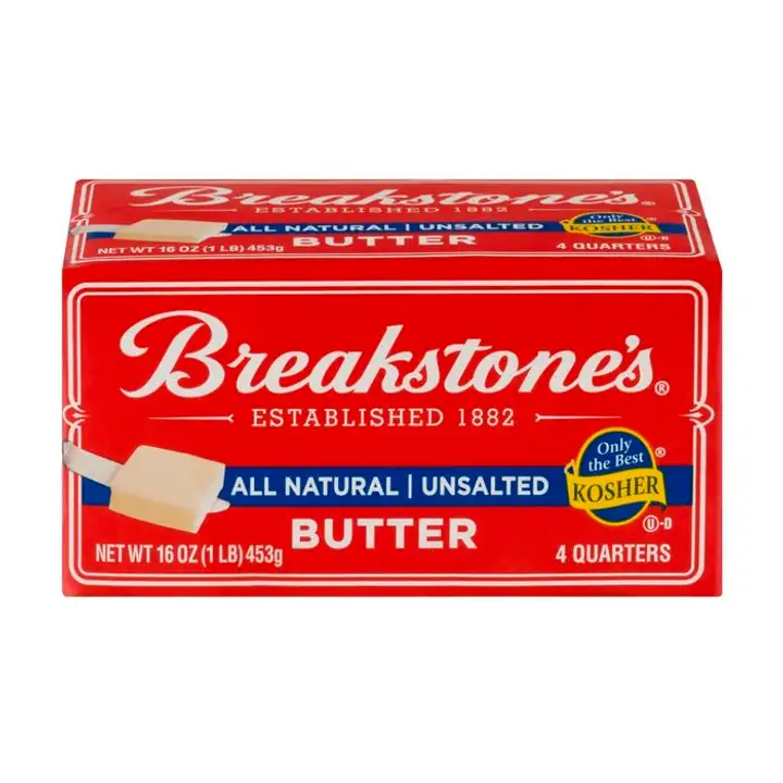 Order Breakstone's Butter UNSalted - 4 Count food online from Holiday farms store, Roslyn Heights on bringmethat.com