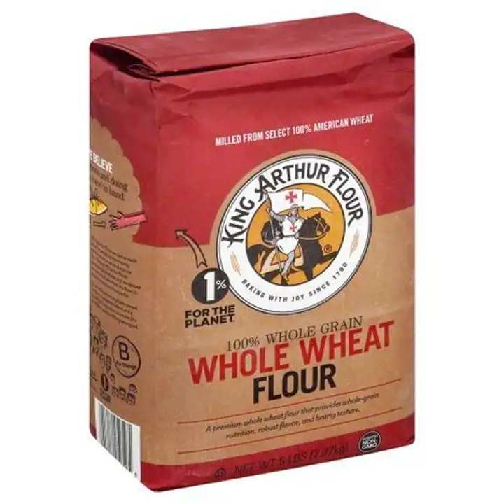 Order King Arthur Flour Flour, Whole Wheat, 100% Whole Grain - 80 Ounces food online from Novato Harvest Market store, Novato on bringmethat.com