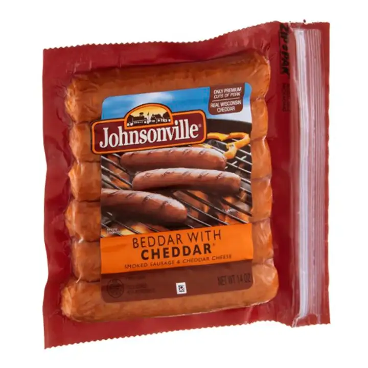 Order Johnsonville Sausage, Smoked, Beddar with Cheddar - 14 Ounces food online from Fligner Market store, Lorain on bringmethat.com