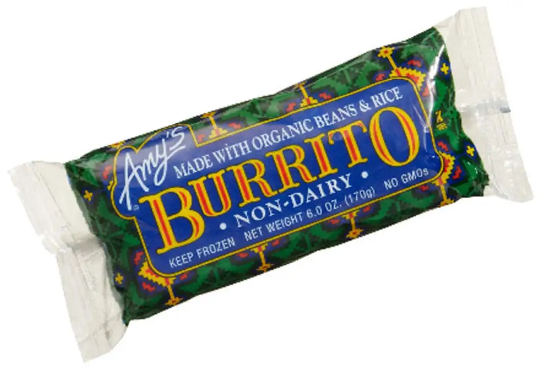 Order Amys Burrito, Non-Dairy - 6 Ounces food online from Novato Harvest Market store, Novato on bringmethat.com