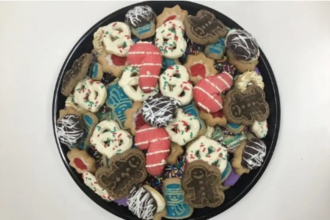 Order Small Christmas cookie platter. Serves up to 30ppl. food online from Fligner Market store, Lorain on bringmethat.com