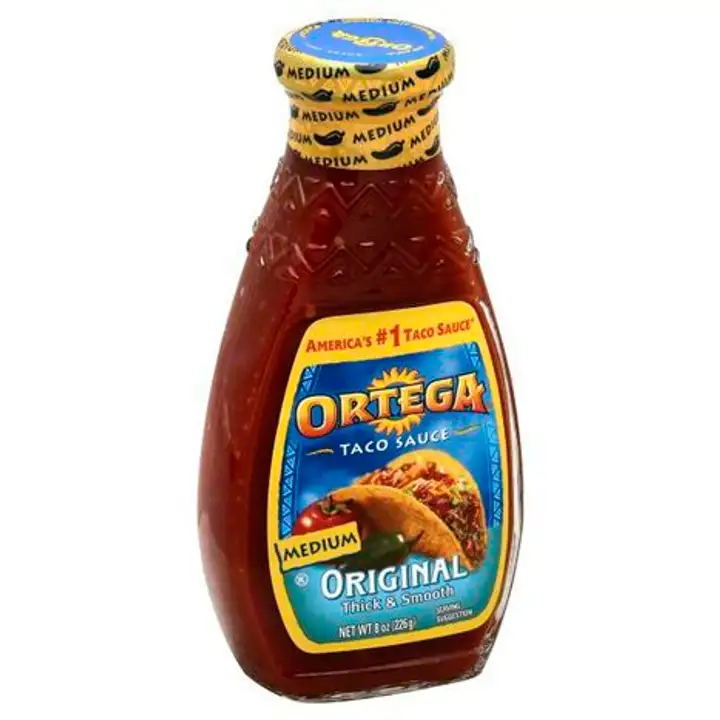 Order Ortega Taco Sauce, Original, Medium - 8 Ounces food online from Holiday farms store, Roslyn Heights on bringmethat.com