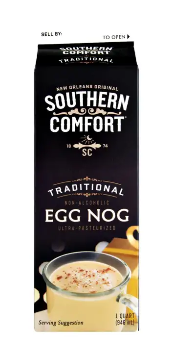 Order Southern Comfort Egg Nog, Traditional - 32 Ounces food online from Holiday farms store, Roslyn Heights on bringmethat.com