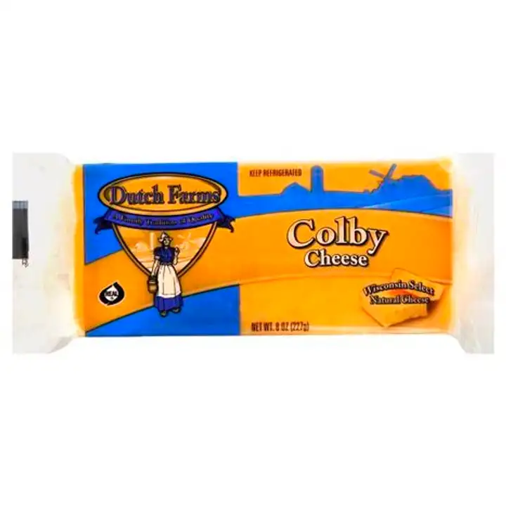 Order Dutch Farms Cheese, Colby - 8 Ounces food online from Fligner Market store, Lorain on bringmethat.com