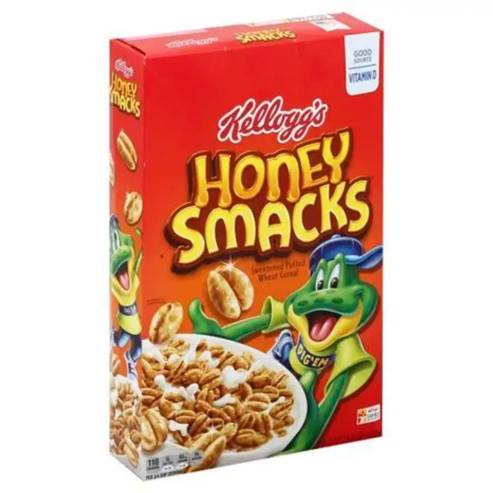 Order Honey Smacks Cereal, Sweetened Puffed Wheat - 15.3 Ounces food online from Novato Harvest Market store, Novato on bringmethat.com
