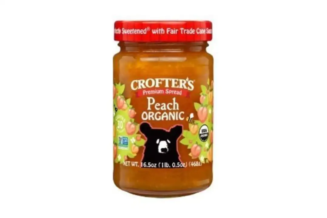 Order Crofter's Organic Peach Spread 16.5 oz food online from Whole Foods Co-Op Denfeld store, Duluth on bringmethat.com