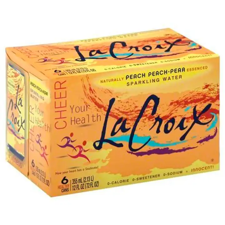 Order LaCroix Sparkling Water, Peach-Pear Essenced - 12 Ounces food online from Whole Foods Co-Op Denfeld store, Duluth on bringmethat.com