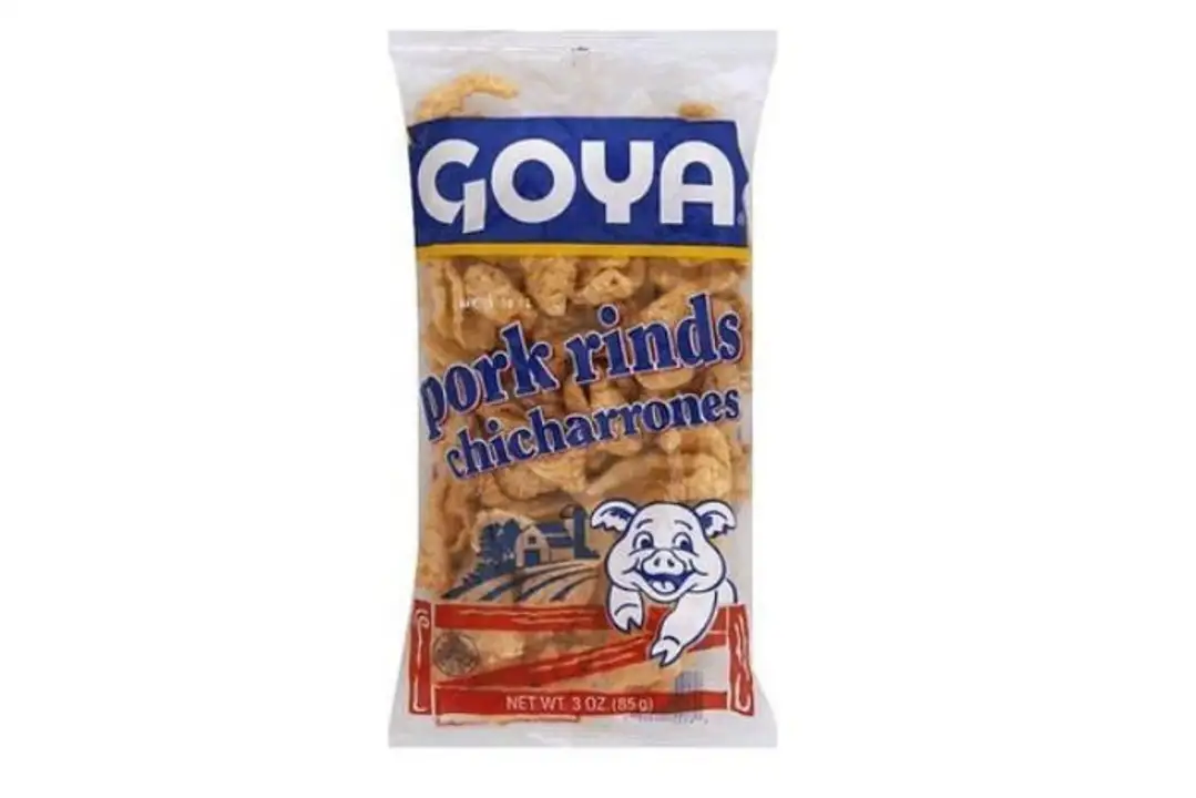 Order Goya Pork Rinds - 3 Ounces food online from Fligner Market store, Lorain on bringmethat.com