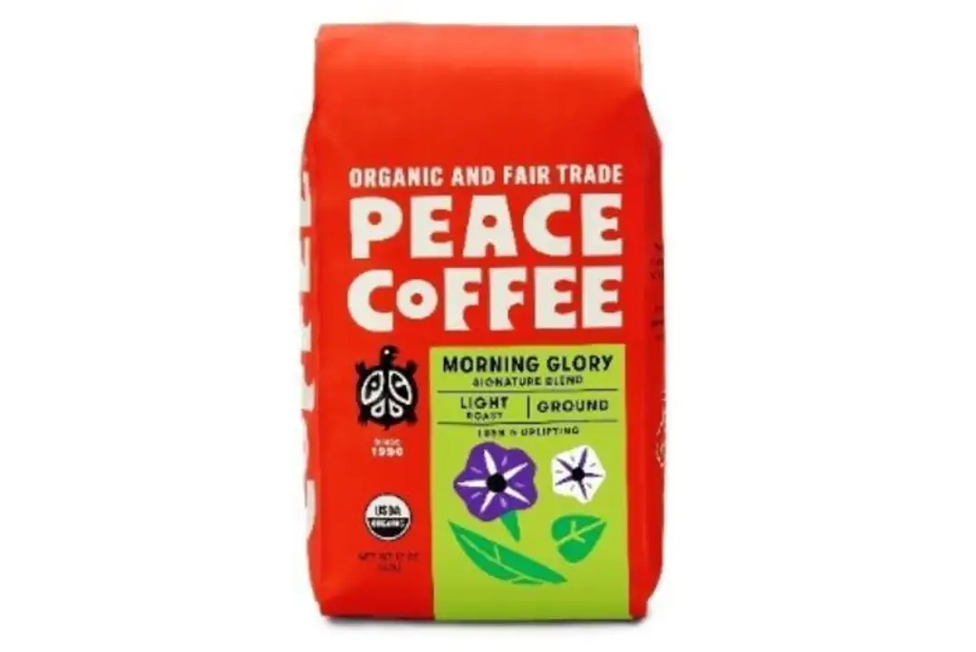 Order Peace Coffee Decaf Morning Glory, Organic & Fair Trade, Ground- 12 oz food online from Whole Foods Co-Op Denfeld store, Duluth on bringmethat.com