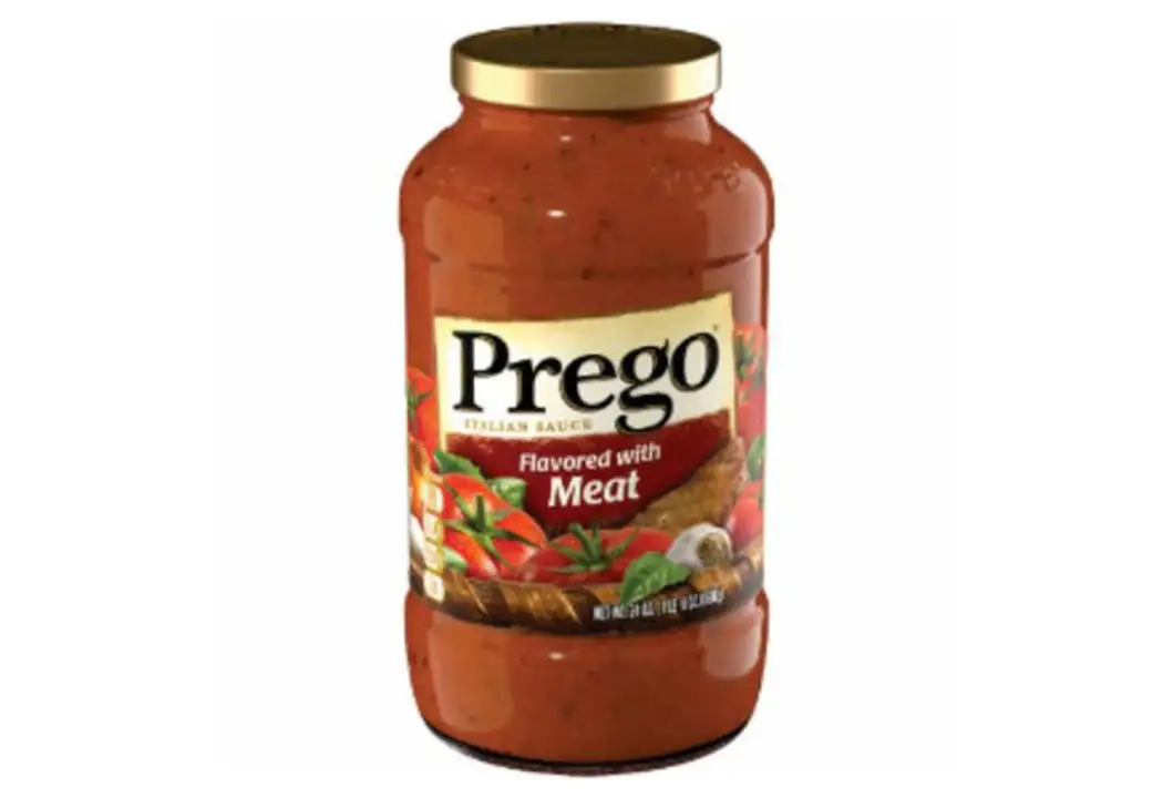 Order Prego Italian Sauce Flavored With Meat - 24 Ounces food online from Fligner Market store, Lorain on bringmethat.com