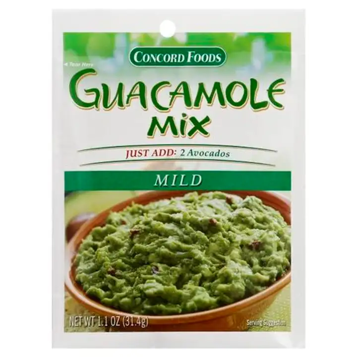 Order Concord Foods Guacamole Mix, Mild - 1.1 Ounces food online from Novato Harvest Market store, Novato on bringmethat.com