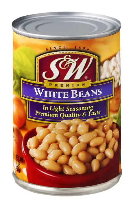 Order S & W White Beans, Premium - 15 Ounces food online from Novato Harvest Market store, Novato on bringmethat.com