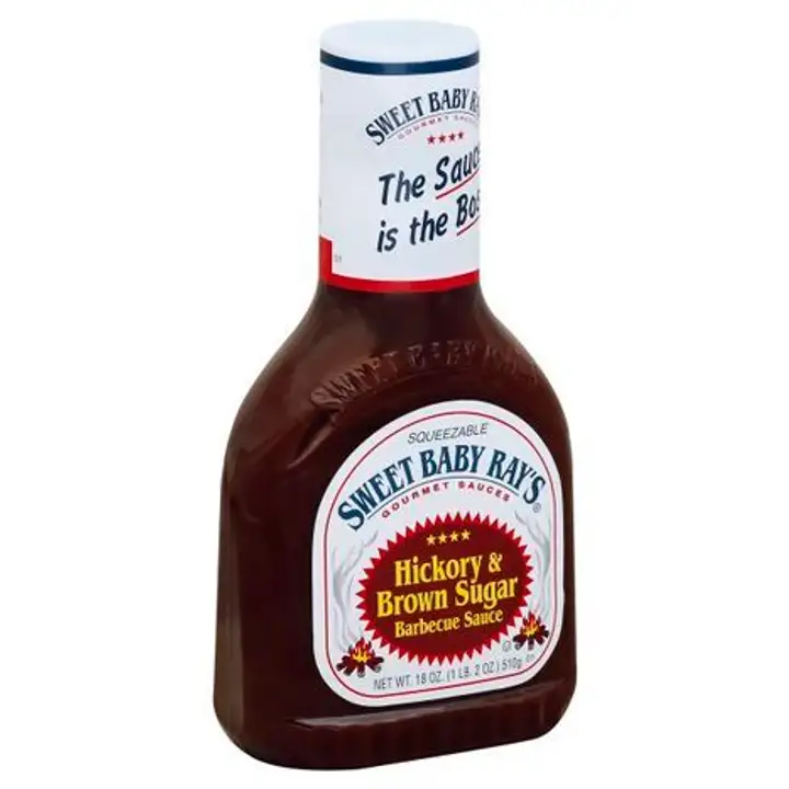 Order Sweet Baby Rays Barbecue Sauce, Hickory & Brown Sugar - 18 Ounces food online from Novato Harvest Market store, Novato on bringmethat.com