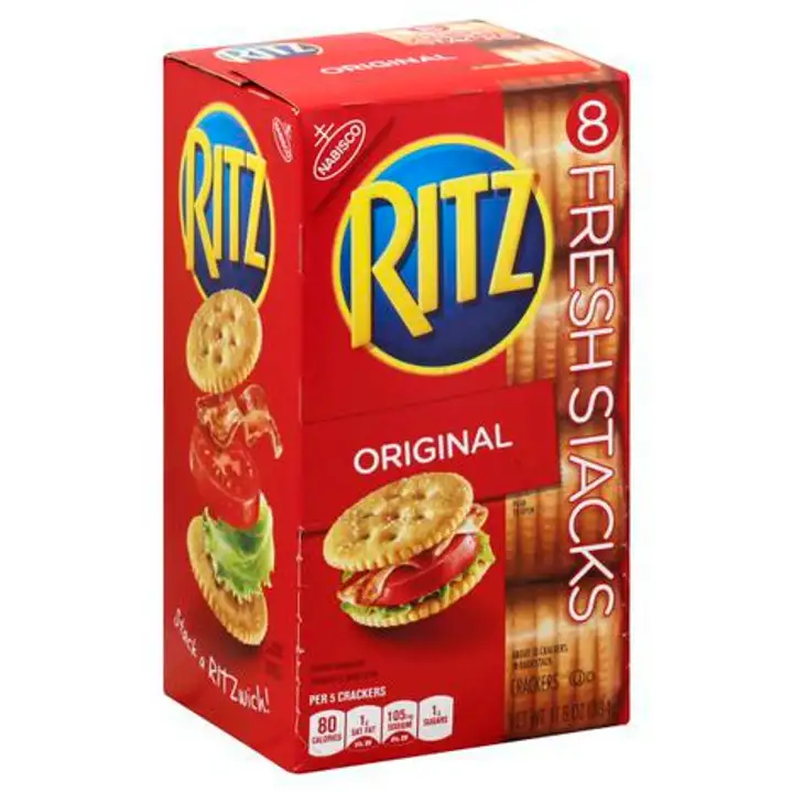 Order Ritz Crackers, Original, Fresh Stacks - 8 Each food online from Holiday farms store, Roslyn Heights on bringmethat.com