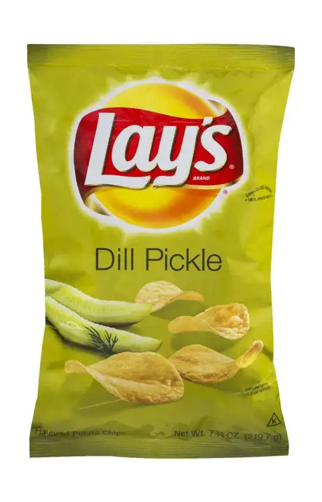 Order Lays Potato Chips, Dill Pickle Flavored - 7.75 Ounces food online from Holiday farms store, Roslyn Heights on bringmethat.com