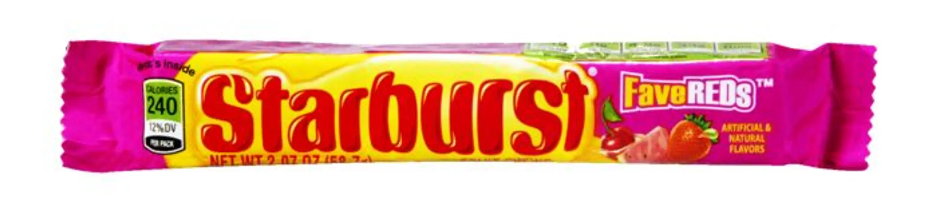 Order Starburst Fruit Chews, FaveReds - 2 Ounces food online from Holiday farms store, Roslyn Heights on bringmethat.com