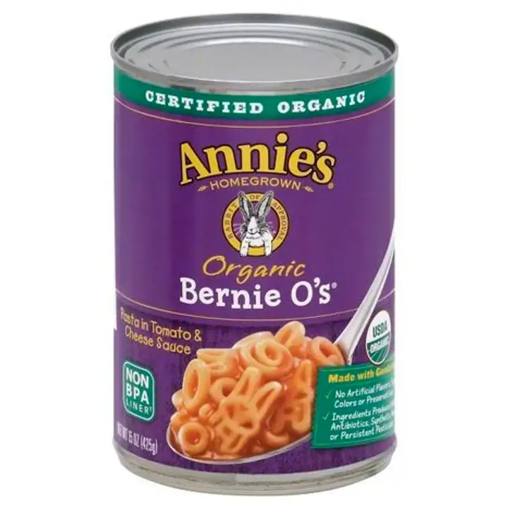 Order Annies Bernie O's Pasta in Tomato & Cheese Sauce, Organic - 15 Ounces food online from Novato Harvest Market store, Novato on bringmethat.com