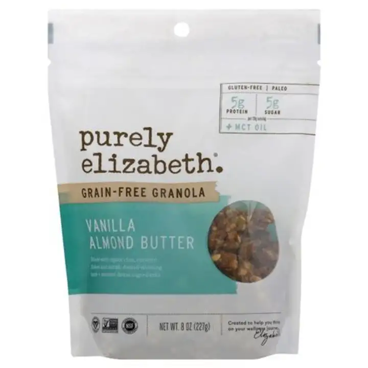 Order Purely Elizabeth Granola, Grain-Free, Vanilla Almond Butter - 8 Ounces food online from Whole Foods Co-Op Denfeld store, Duluth on bringmethat.com