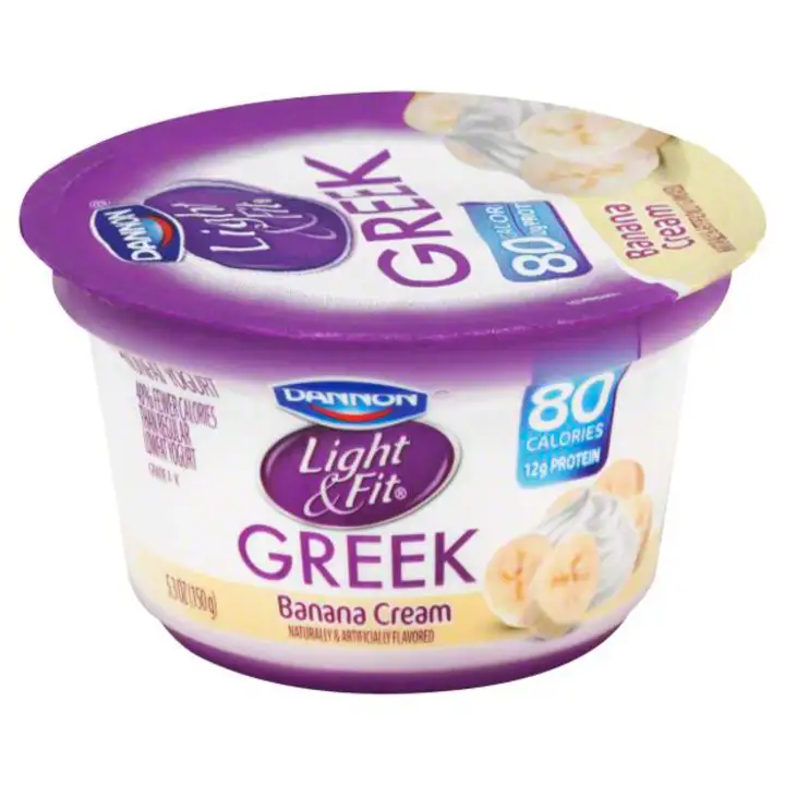 Order Light & Fit Yogurt, Greek, Nonfat, Banana Cream - 5.3 Ounces food online from Holiday farms store, Roslyn Heights on bringmethat.com