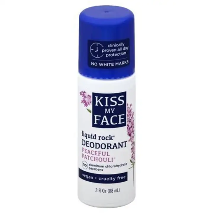 Order Kiss My Face Deodorant, Liquid Rock, Peaceful Patchouli - 3 Ounces food online from Whole Foods Co-Op Denfeld store, Duluth on bringmethat.com